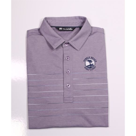 Travis Mathew Pebble Beach Golf Links Performance Polo Shirt Men's Small - Picture 1 of 9